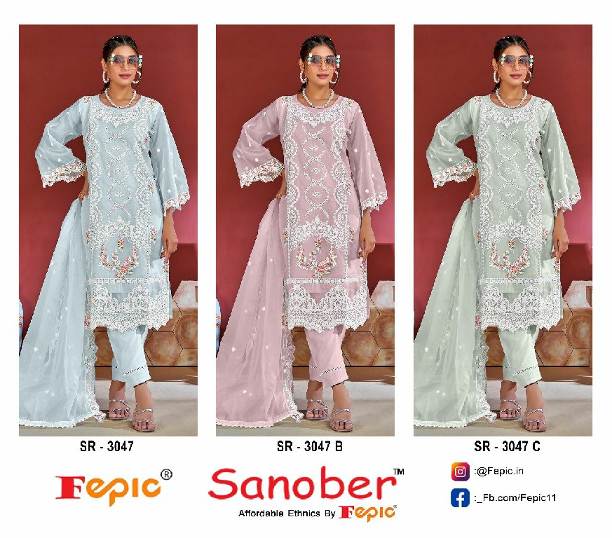 Fepic Sanober SR-3047 Wholesale Readymade Indian Pakistani Suits