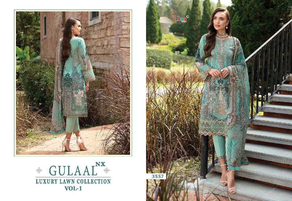 Shree Fabs Gulaal Luxury Lawn Collection Vol-1 Nx Wholesale Indian Pakistani Suits