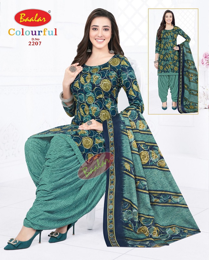 Baalar Colourful Vol-22 Wholesale Cotton Printed Patiyala Dress Material