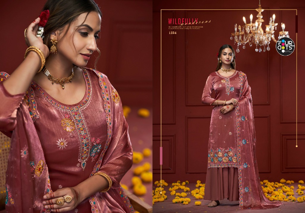 avanti by fourdots berbery silk traditional wear dress material