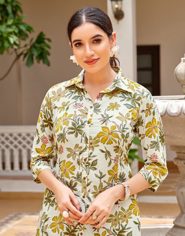 shifra zoori rayon print classic look full stitch kurti with pant exports