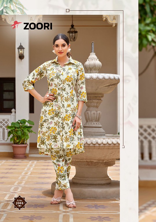 shifra zoori rayon print classic look full stitch kurti with pant exports