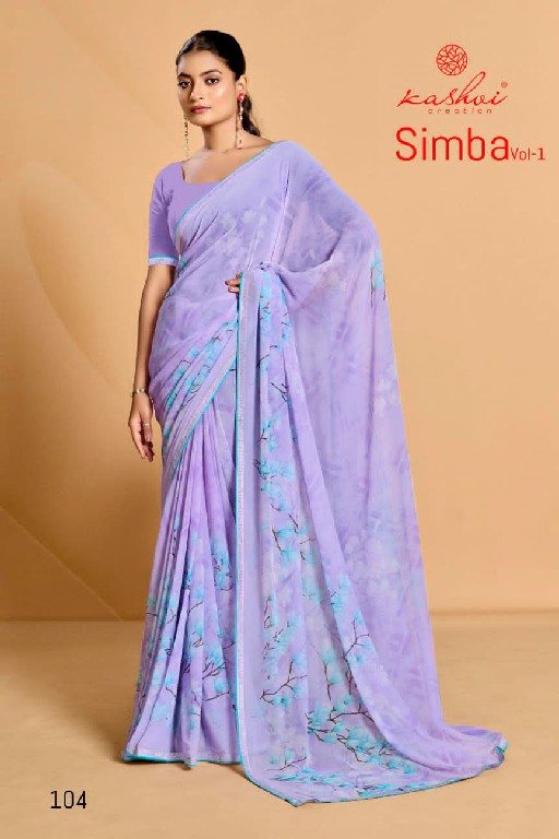 simba vol 1 by kashvi creation brasso pretty look saree supplier