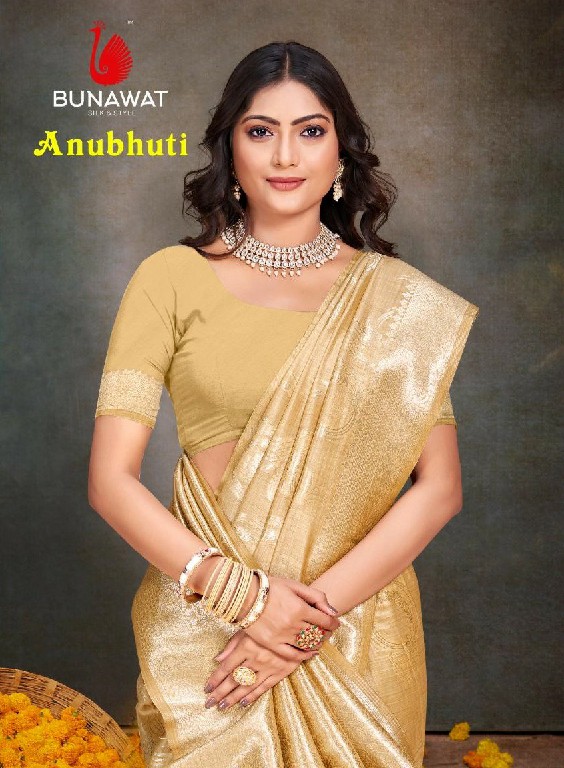 bunawat anubhuti silk vol 1 festival party wear cotton silk fabric saree