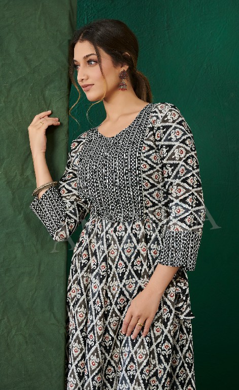 ambika kaavaalaa vol 10 full stitch rayon amazing print combo set long kurti