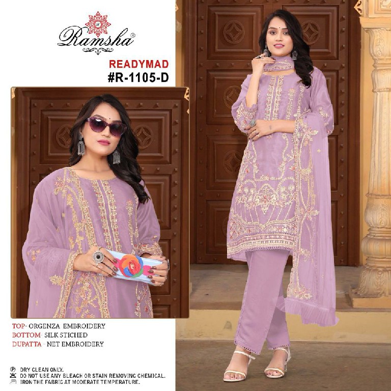 Ramsha R-1105 Wholesale Readymade Indian Pakistani Salwar Suits