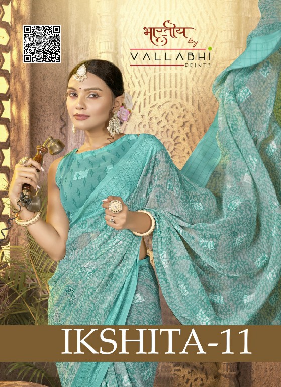 Ikshita vol 11 by vallabhi prints georgette comfortable saree