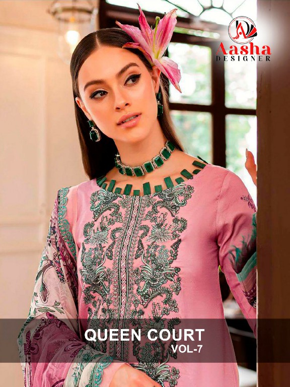 Aasha Queen Court Vol-7 Wholesale Indian Pakistani Salwar Suits