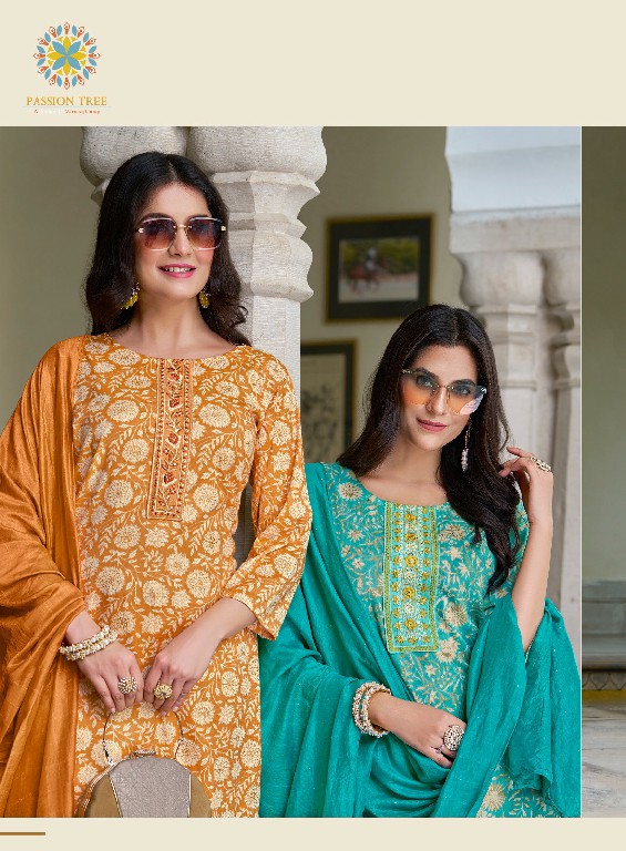 Passion Tree Palak Vol-1 Wholesale Straight Kurti With Pant And Dupatta