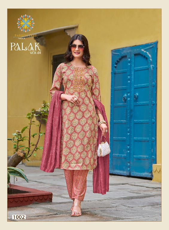 Passion Tree Palak Vol-1 Wholesale Straight Kurti With Pant And Dupatta