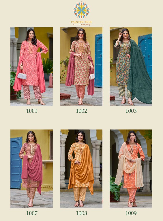 Passion Tree Palak Vol-1 Wholesale Straight Kurti With Pant And Dupatta