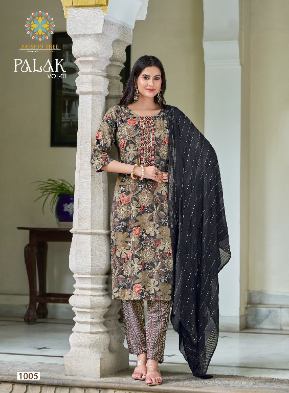 Passion Tree Palak Vol-1 Wholesale Straight Kurti With Pant And Dupatta