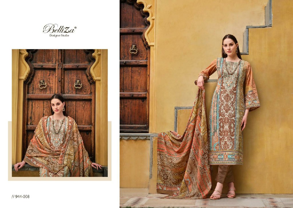 BELLIZA DESIGNER NAIRA VOL 63 COTTON DIGITAL PRINTS MODERN PAKISTANI DRESS