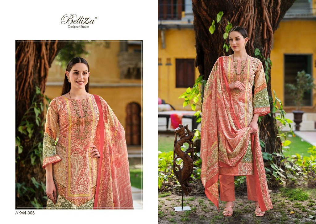 BELLIZA DESIGNER NAIRA VOL 63 COTTON DIGITAL PRINTS MODERN PAKISTANI DRESS