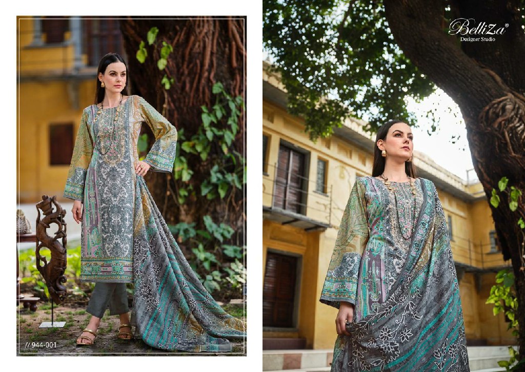 BELLIZA DESIGNER NAIRA VOL 63 COTTON DIGITAL PRINTS MODERN PAKISTANI DRESS