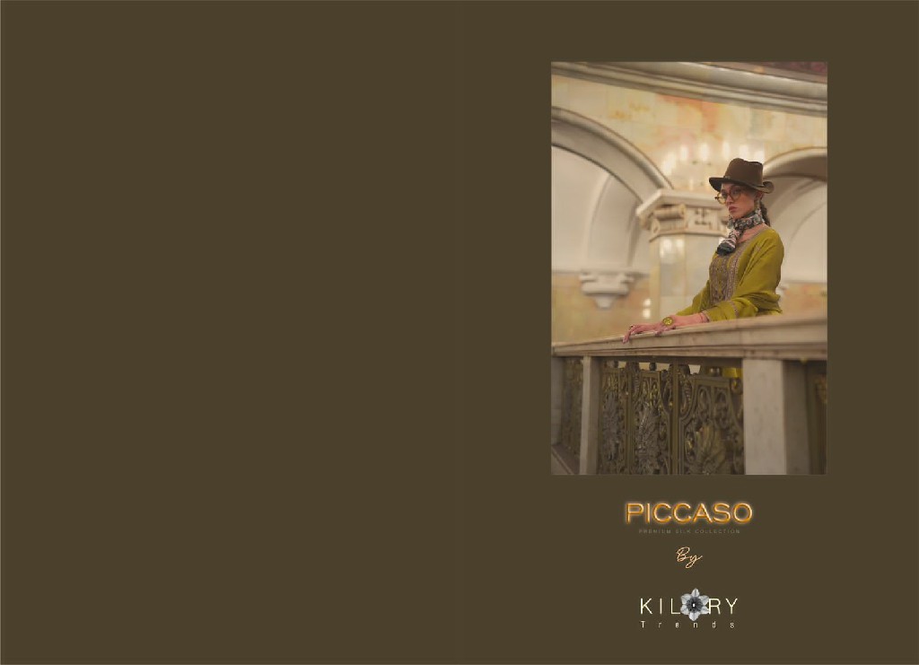 Kilory Piccaso Wholesale Pure Woven Silk With Fancy Handwork Function Wear Suits
