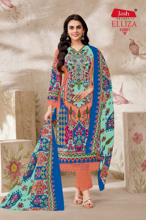 Jash Elliza Vol-32 Wholesale Pure Cotton Printed Dress Material