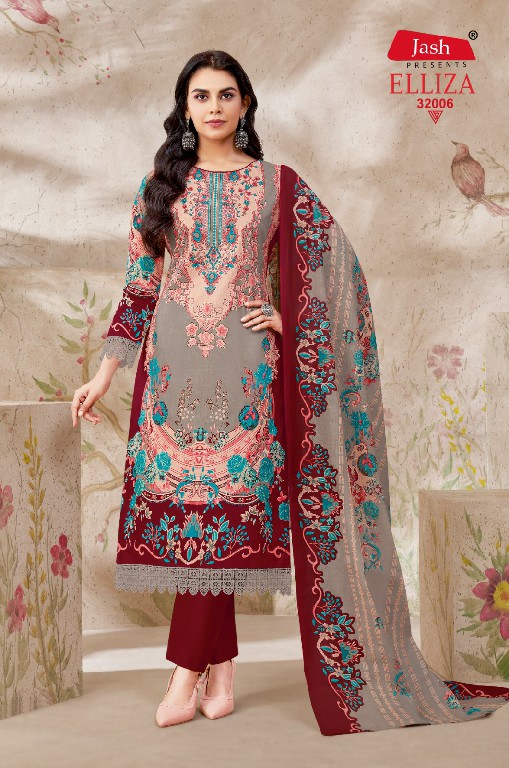Jash Elliza Vol-32 Wholesale Pure Cotton Printed Dress Material