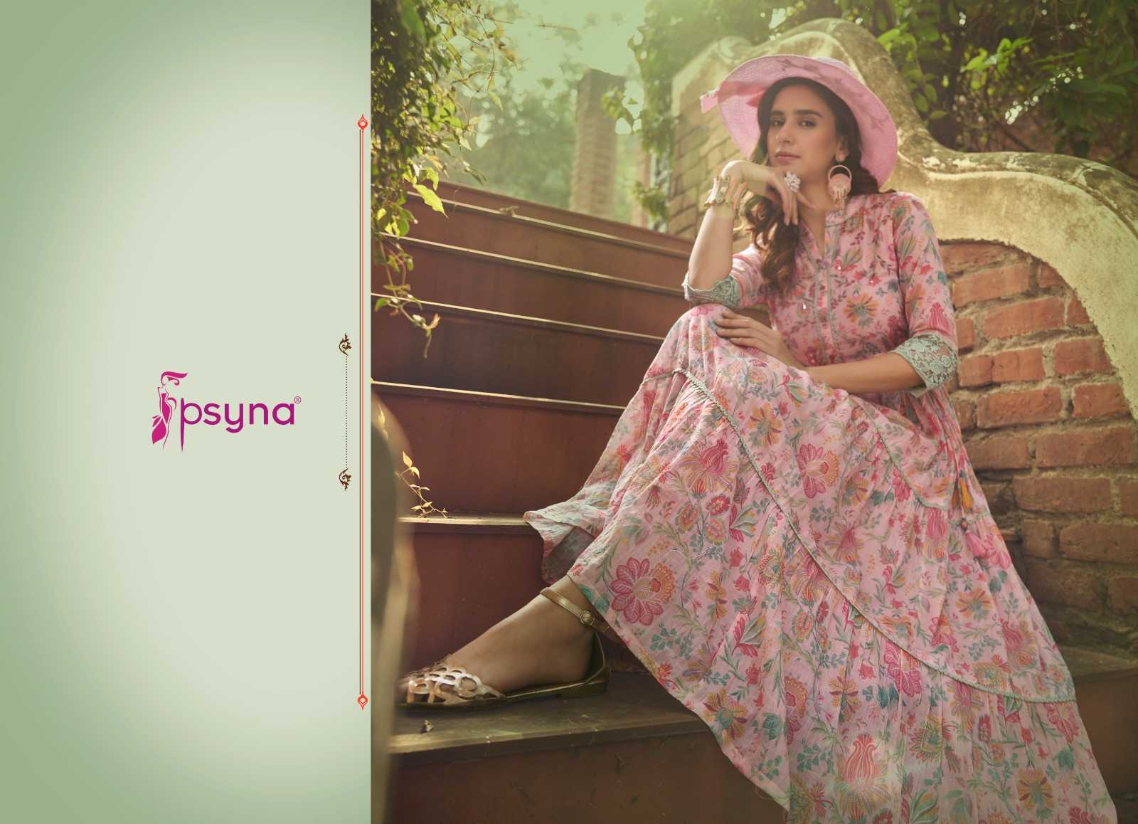 gulaab by psyna cotton classic look readymade gown