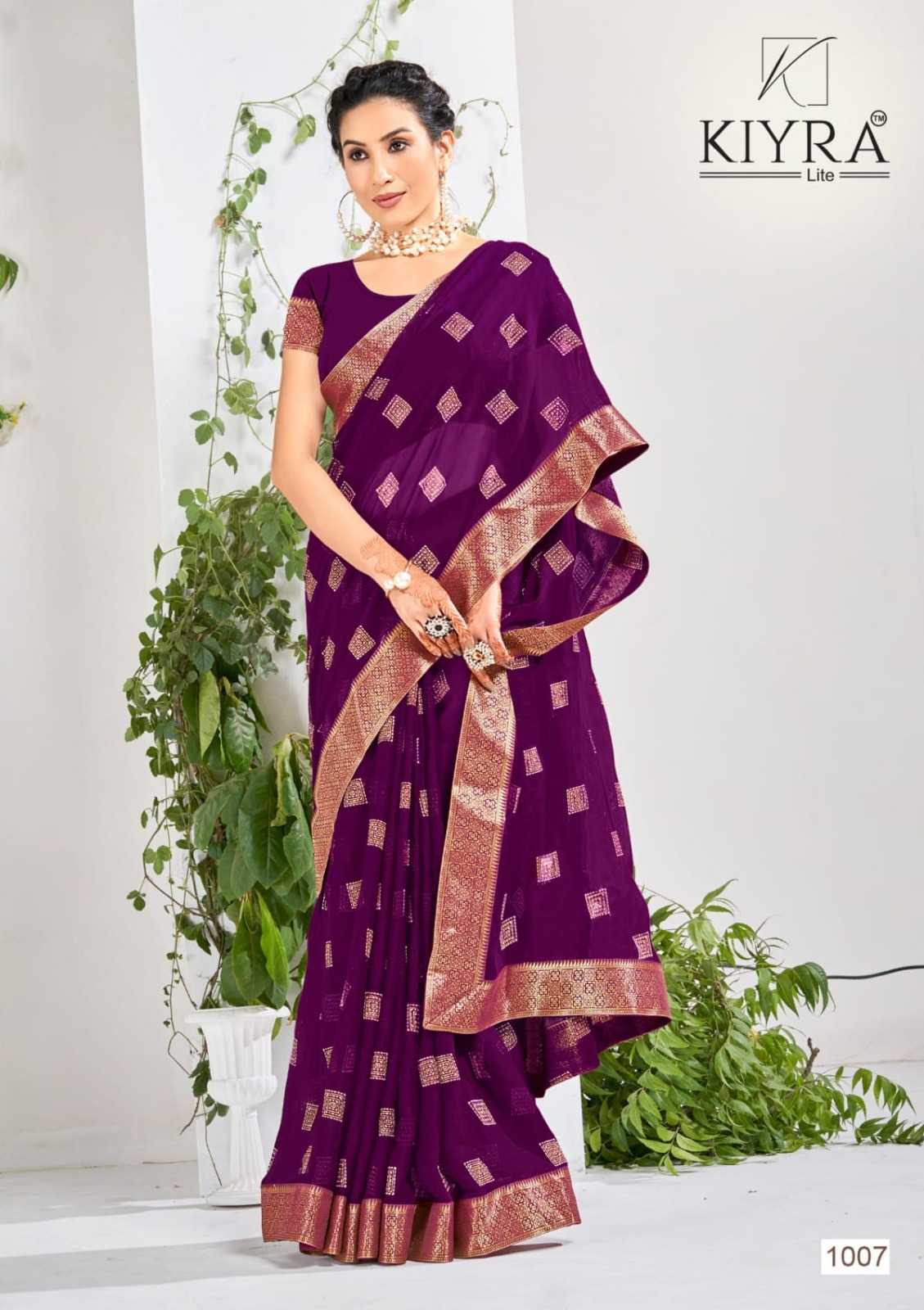 kanyadan by kiyra saree comfortable chiffon print saree