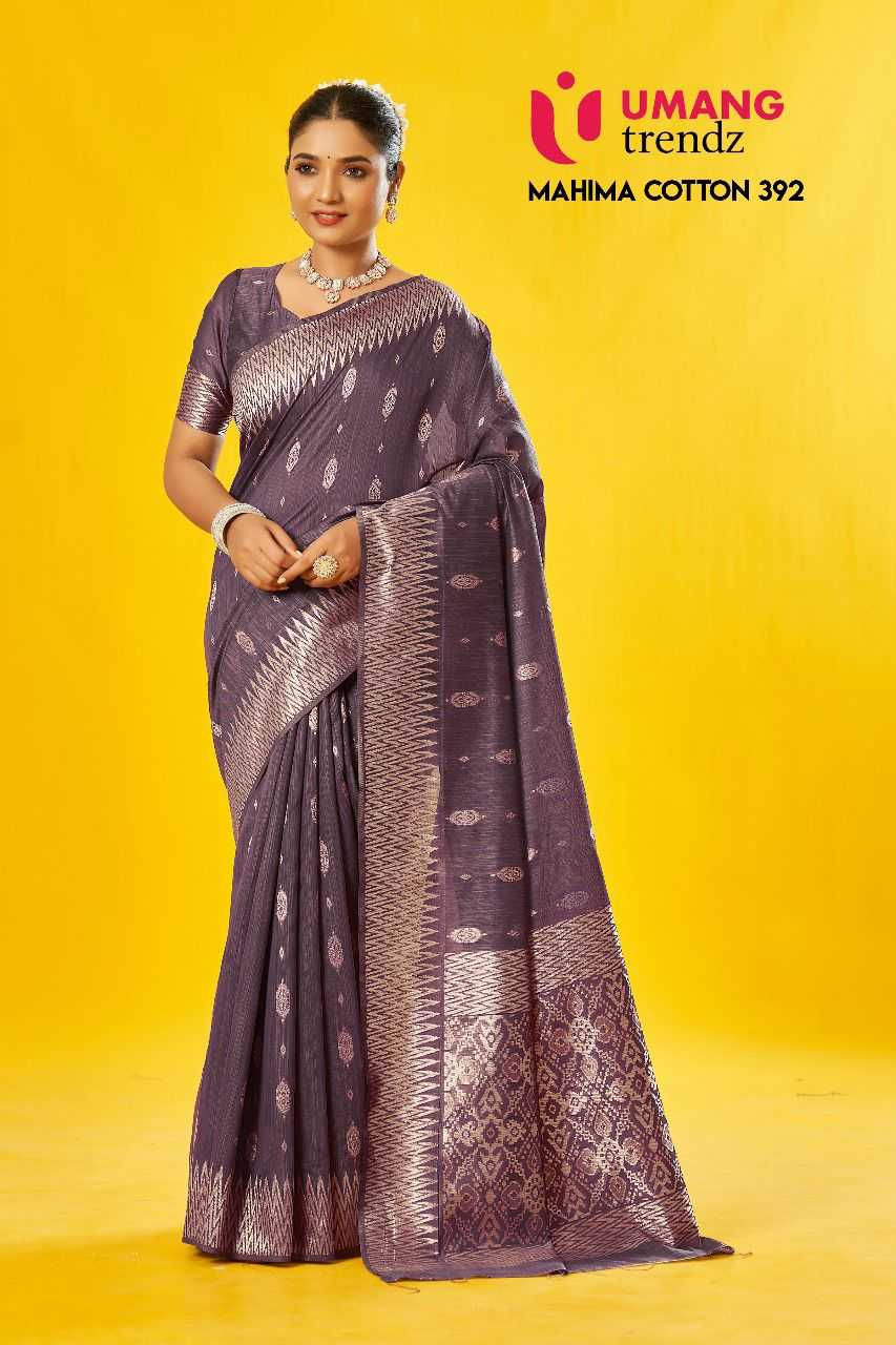 Umang mahima cotton 392 claasic look cotton saree with blouse