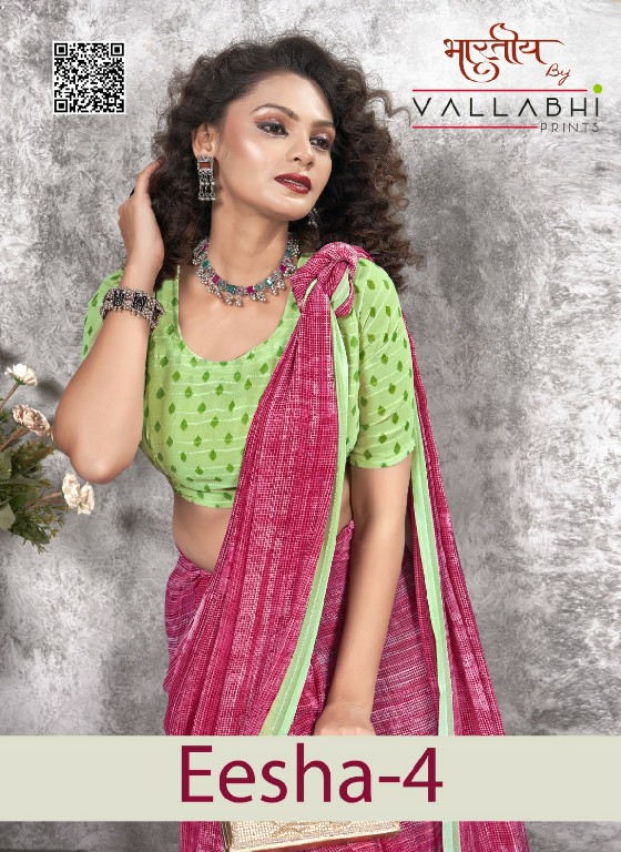 eesha vol 4 by vallabhi prints pretty look georgette print saree