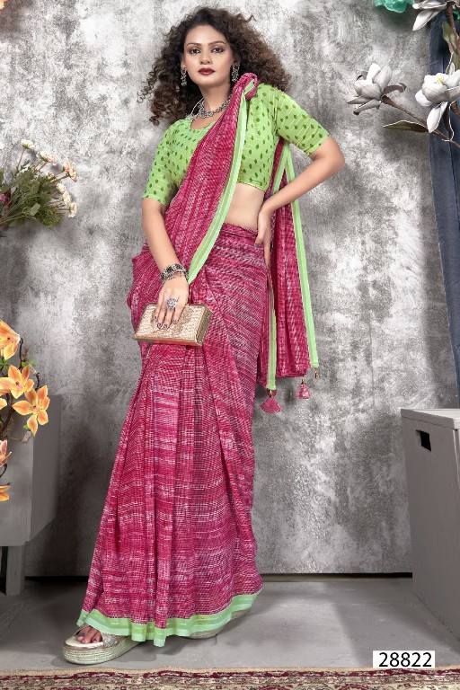 eesha vol 4 by vallabhi prints pretty look georgette print saree