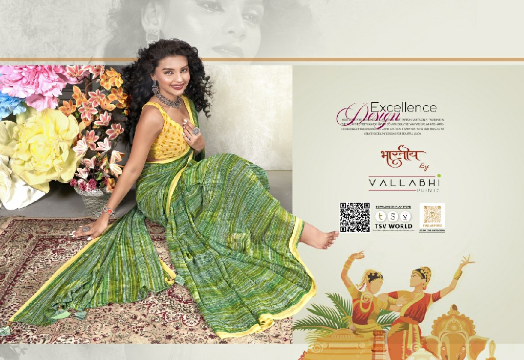 eesha vol 4 by vallabhi prints pretty look georgette print saree