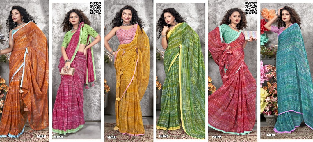 eesha vol 4 by vallabhi prints pretty look georgette print saree