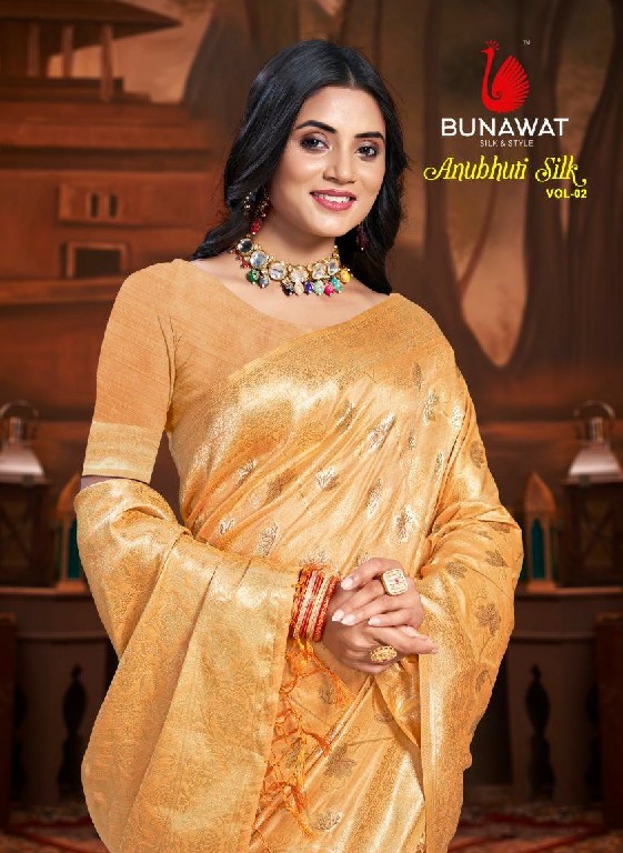 bunawat anubhuti silk vol 2 festival party wear cotton silk fabric saree