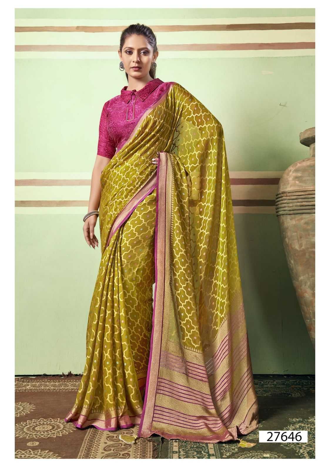 monalika by vallabhi prints classic look brasso saree