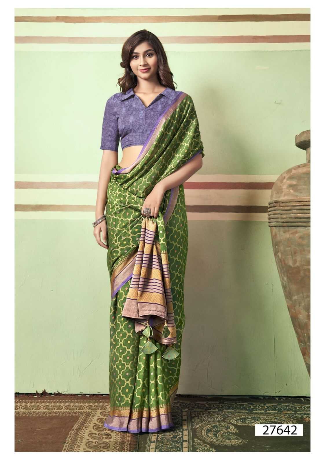 monalika by vallabhi prints classic look brasso saree