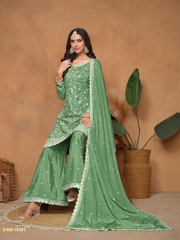 TWISHA ANJUBAA VOL 34 DESIGNER OCCASION WEAR LONG UNSTITCH SALWAR KAMEEZ