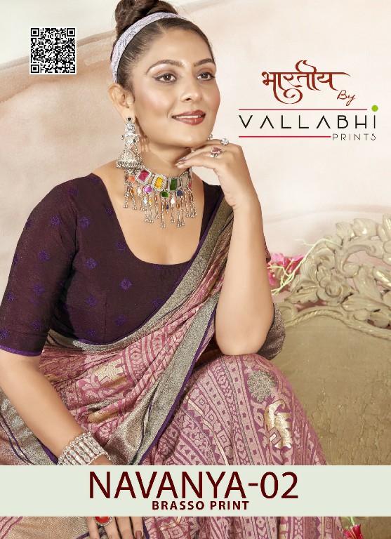 Vallabhi Navanya Vol-2 Wholesale Brasso Fabrics Ethnic Sarees