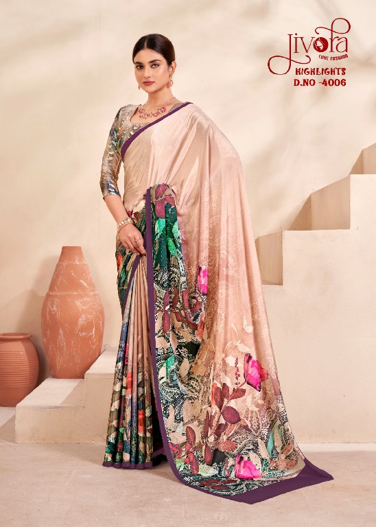 Jivora Highlights Wholesale Premium Crepe Soft Silk Indian Sarees