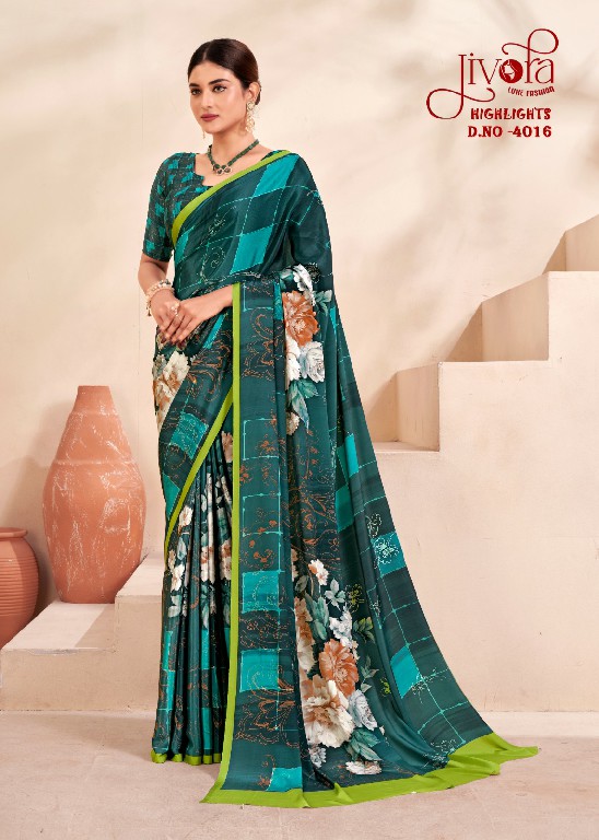 Jivora Highlights Wholesale Premium Crepe Soft Silk Indian Sarees