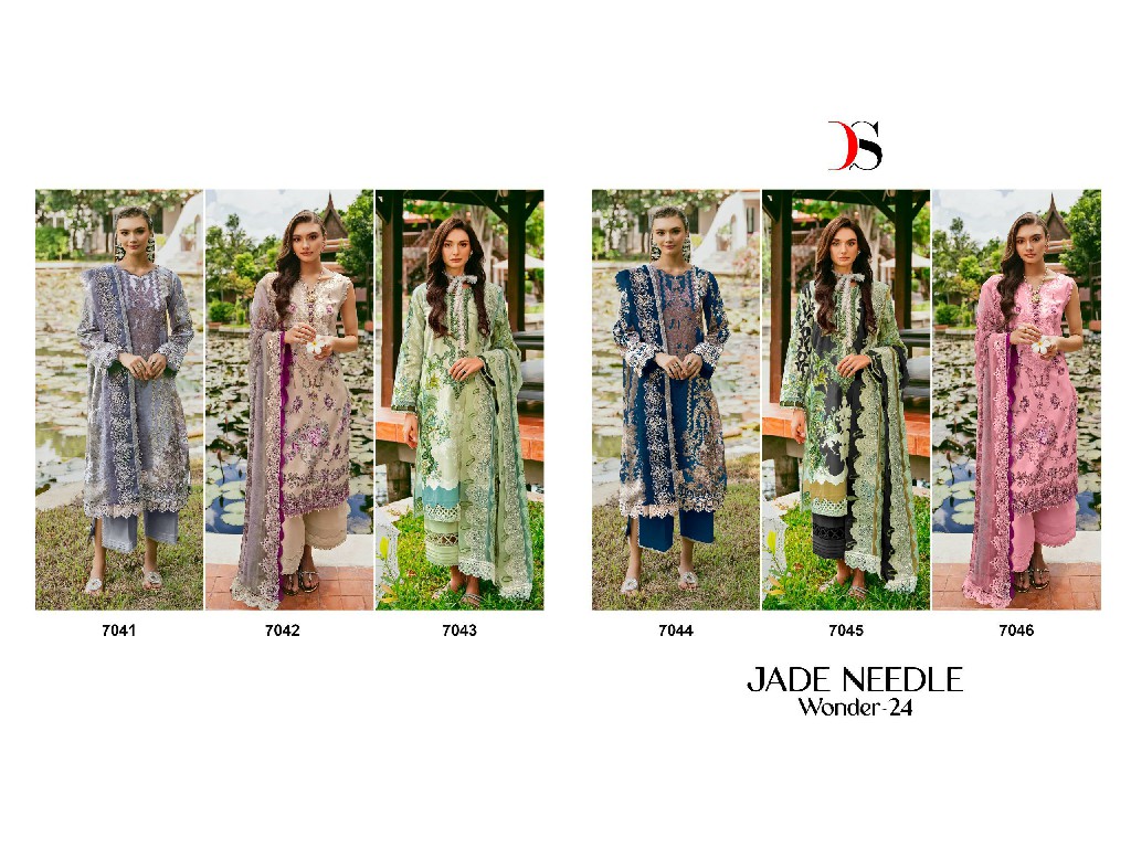 Deepsy Jade Needle Wonder 24 Wholesale Indian Pakistani Salwar Suits