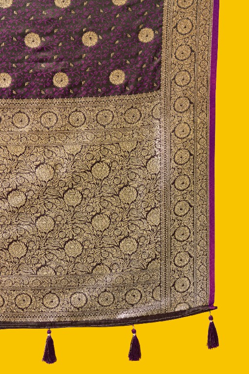 Umang Saffron-498 Wholesale Satin Cotton Ethnic Sarees