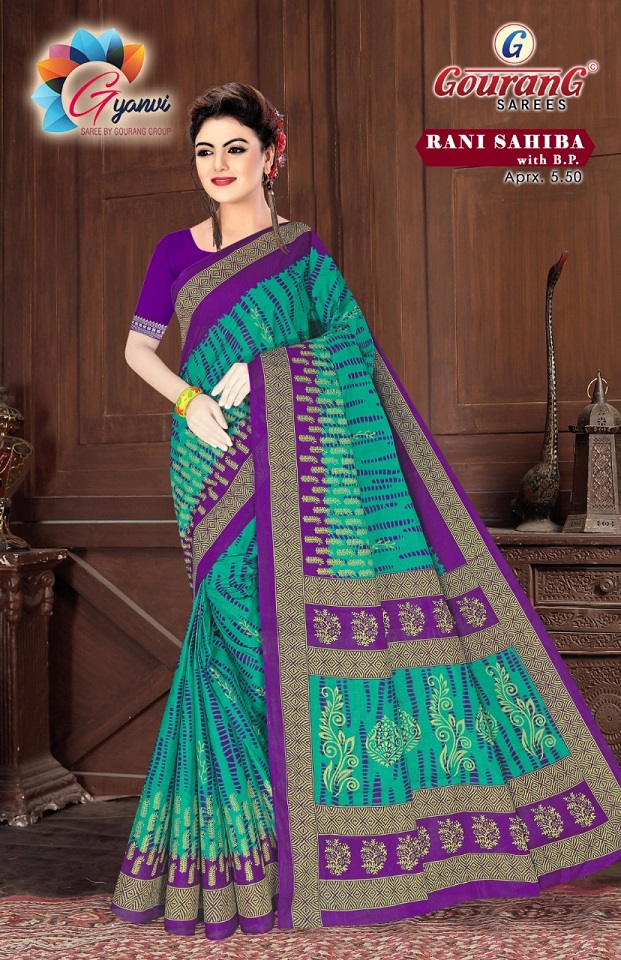 Gourang Rani Sahiba Vol-1 Wholesale Pure Cotton Printed Sarees