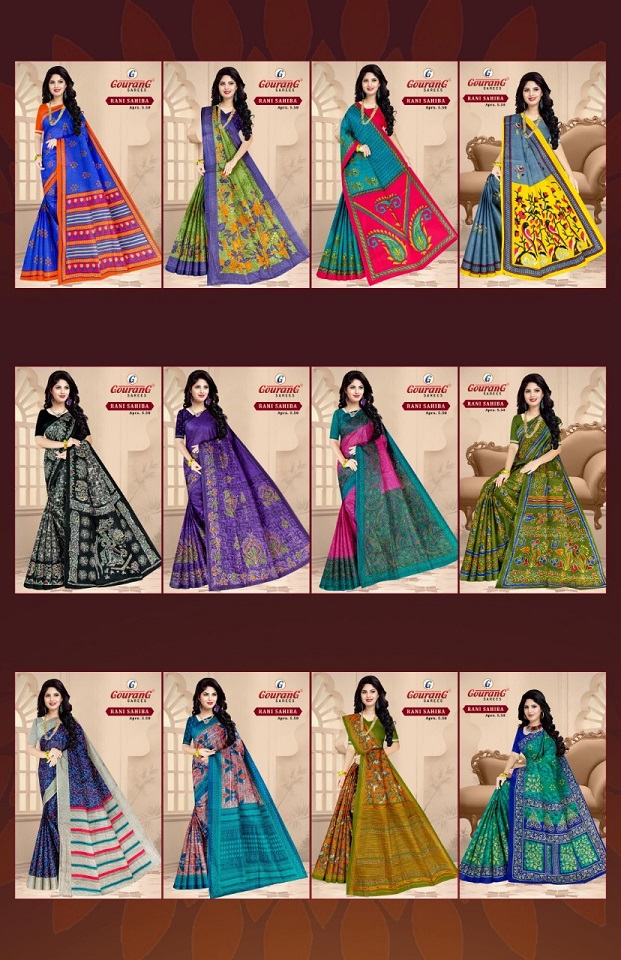 Gourang Rani Sahiba Vol-2 Wholesale Pure Cotton Printed Sarees