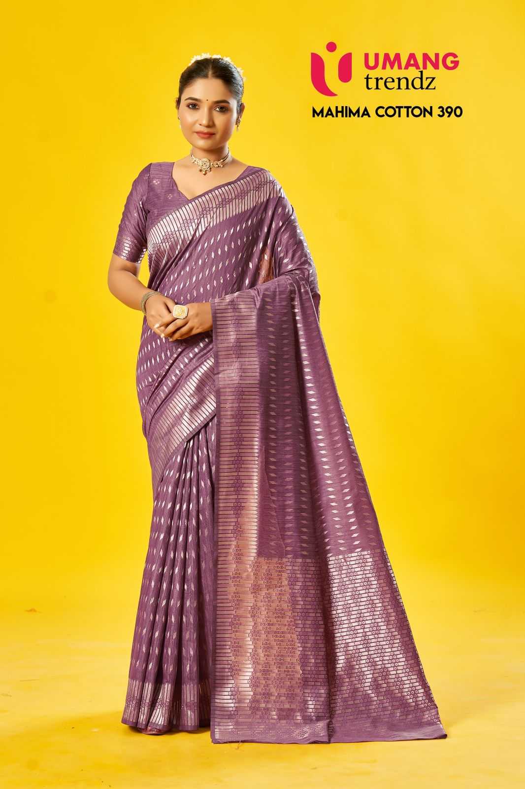 Umang mahima cotton 390 cotton stylish saree with blouse