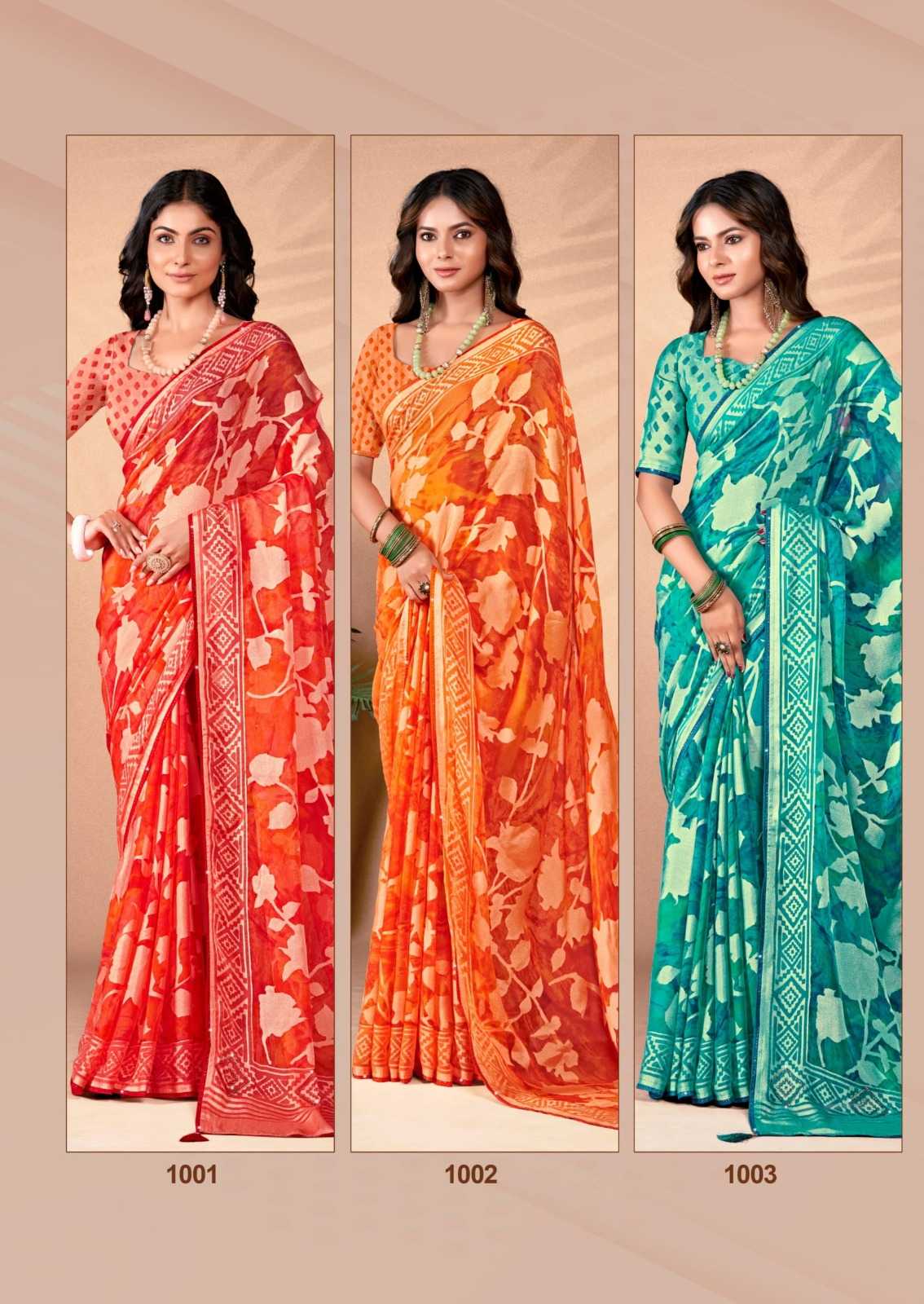 kiyra saree alveera brasso pattern stylish look saree with blouse