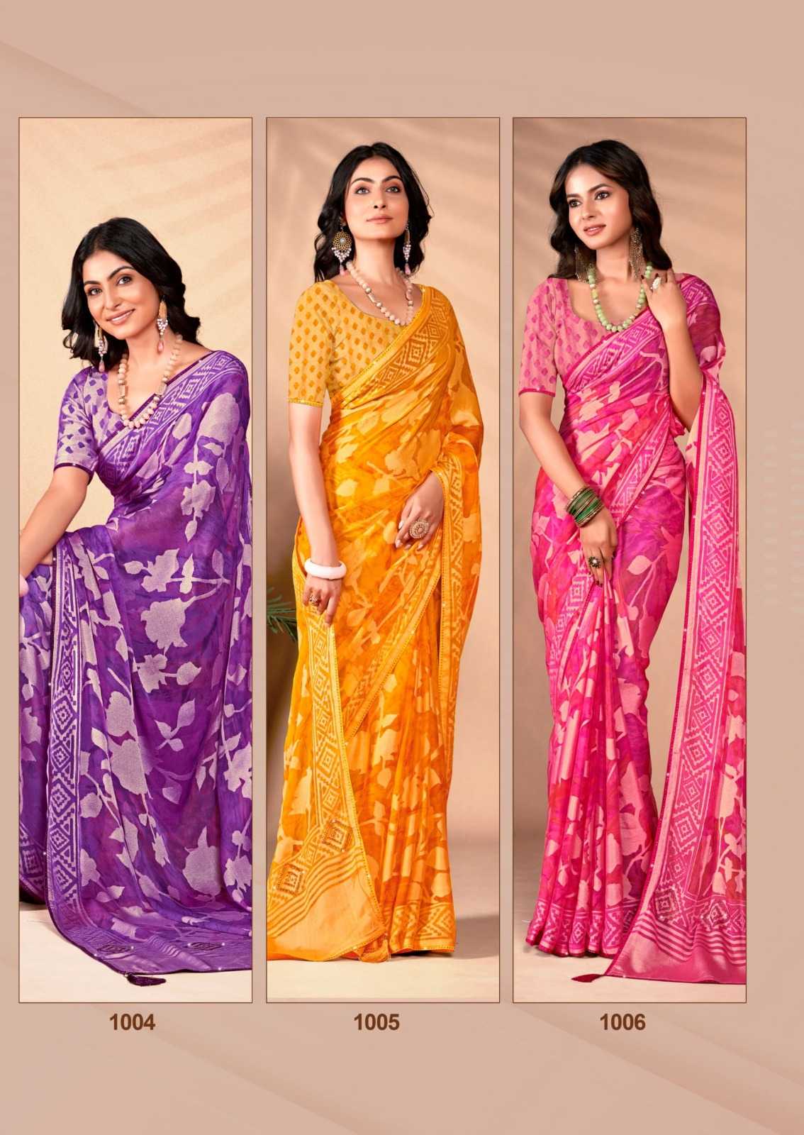 kiyra saree alveera brasso pattern stylish look saree with blouse