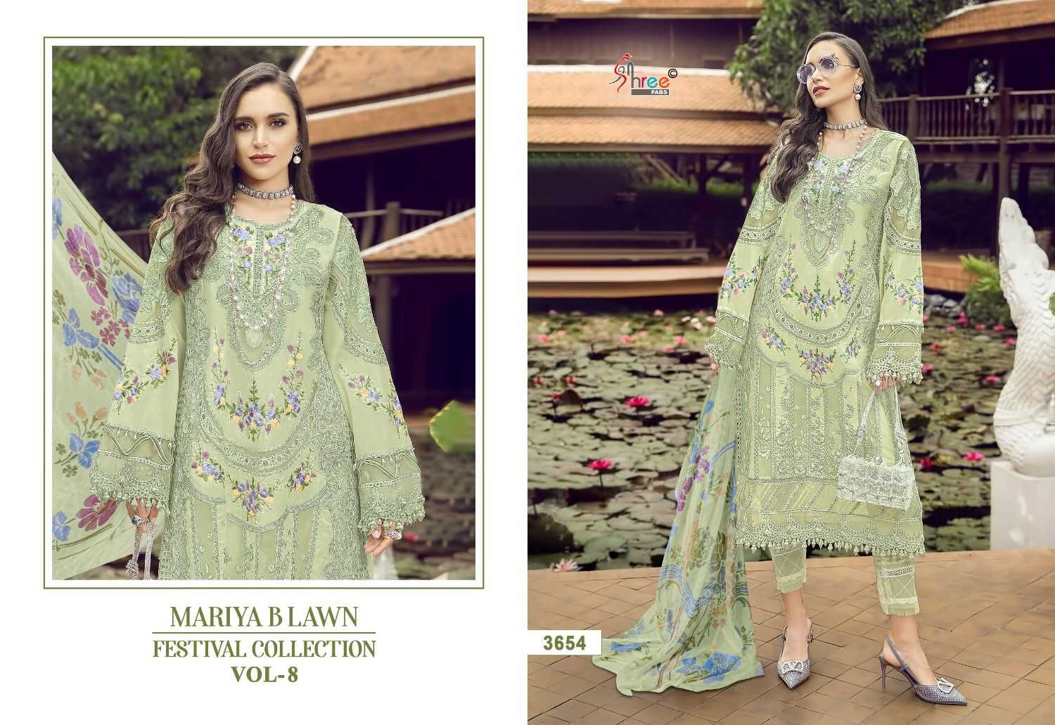 mariya b lawn festival colloction vol 8 by shree fabs cotton pakistani dress