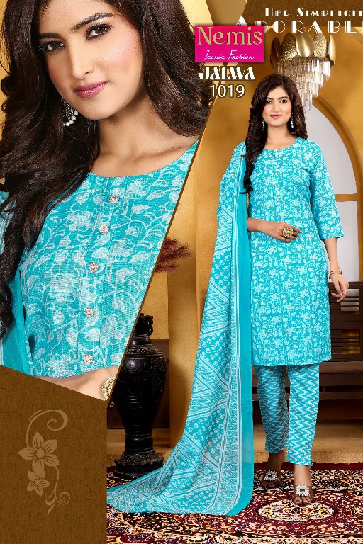 nemis jalwa capsule print readymade elegant style salwar kameez