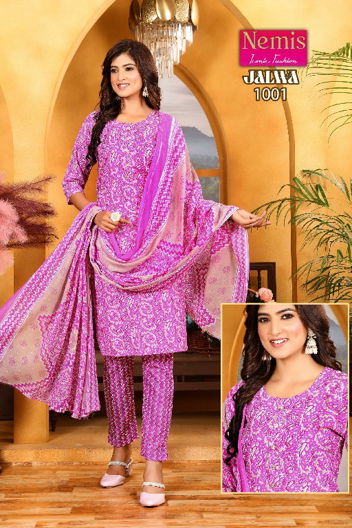 nemis jalwa capsule print readymade elegant style salwar kameez