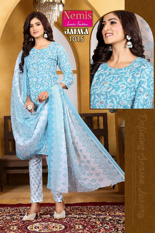 nemis jalwa capsule print readymade elegant style salwar kameez