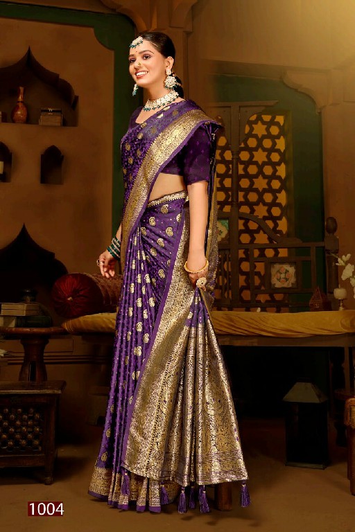 Saroj Royal Queen Vol-5 Wholesale Satin Silk Party Wear Indian Sarees