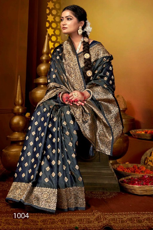 Saroj Royal Queen Vol-7 Wholesale Satin Silk Party Wear Indian Sarees