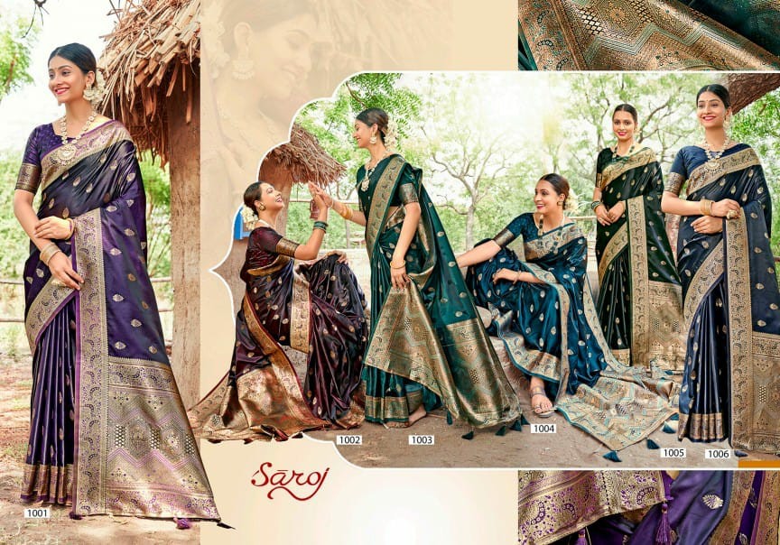 Saroj Royal Queen Vol-13 Wholesale Satin Silk Party Wear Indian Sarees